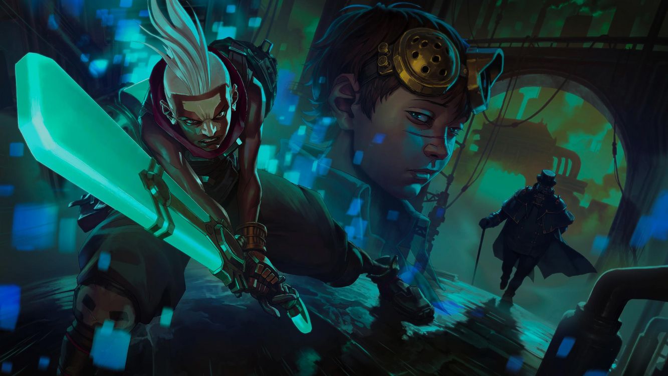 Обои хронологическое эхо, Лига легенд, riot games, эхо секунд, подергивание в разрешении 2560x1440