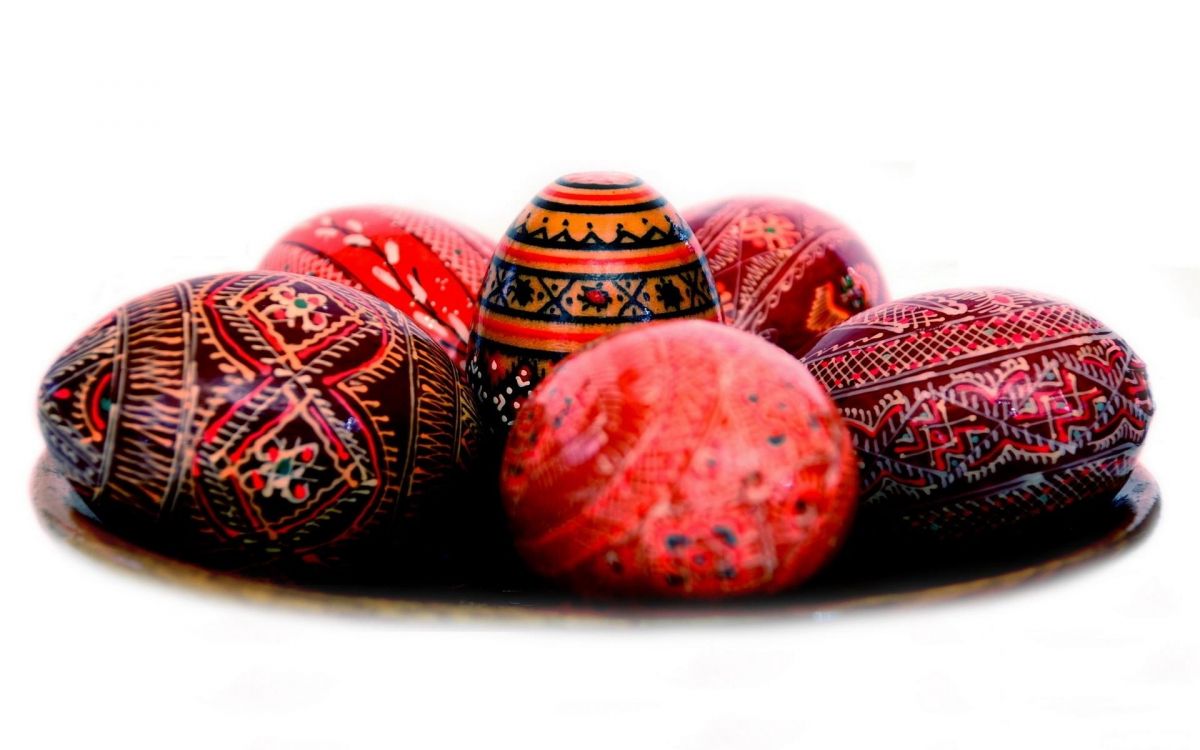 Обои пасхальное яйцо, пасхальная корзина, пасхальный кулич, яйцо украшения в разрешении 1920x1200