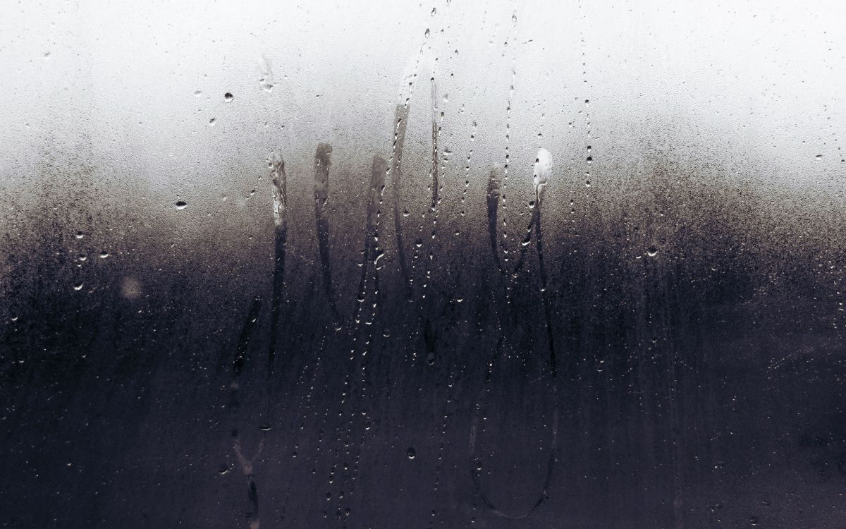 Обои росы капли на стекле, стекло, вода, мелкий дождь, дождь в разрешении 2560x1600