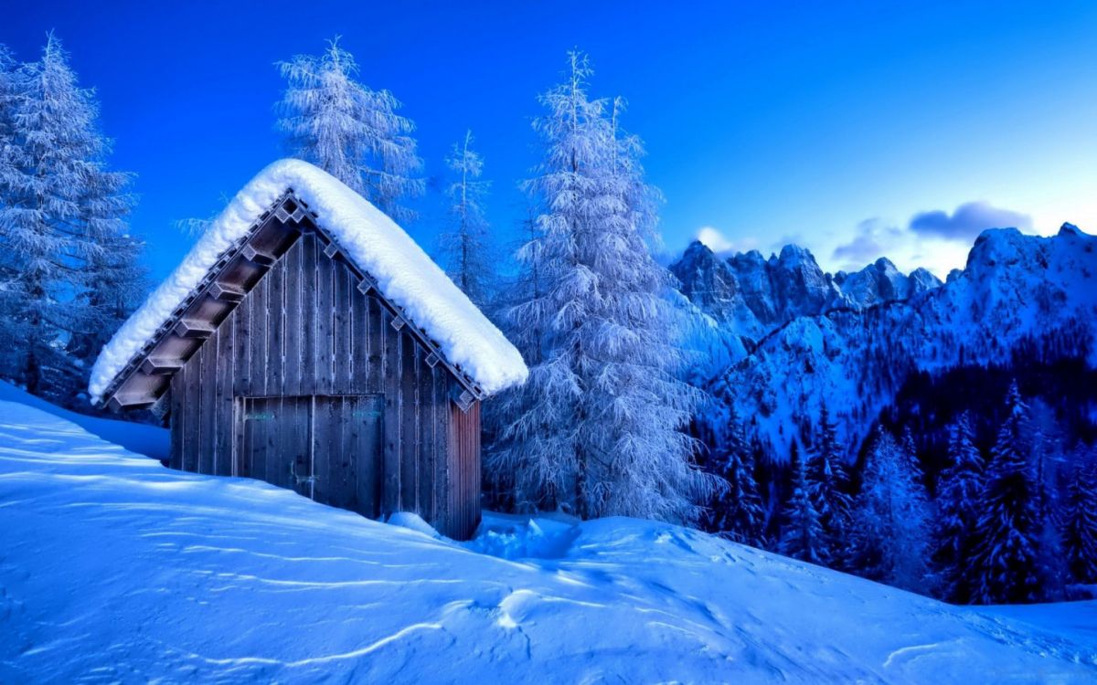 Обои зима, снег, синий, природа, замораживание в разрешении 2880x1800