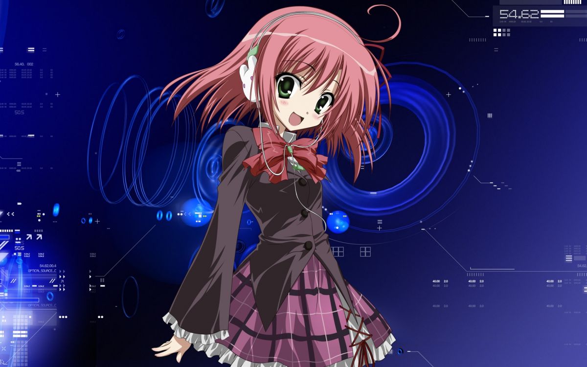 Обои иллюстрация, мангака, пурпур, электронная танцевальная музыка в разрешении 1920x1200