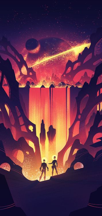 Обои иллюстрация, дизайн, keymaster игры космический парк игра, постер, графический дизайн в разрешении 1421x3000