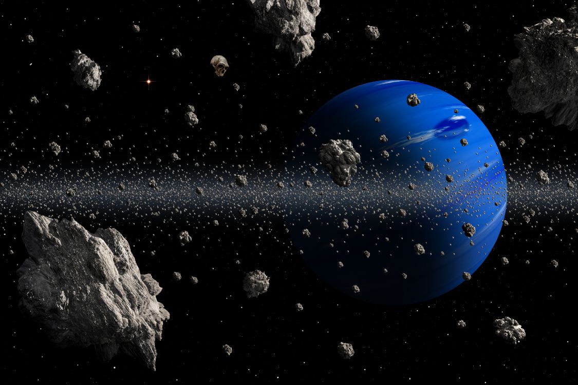 Обои астероид, планета, земля, космос, космическое пространство в разрешении 4500x3000