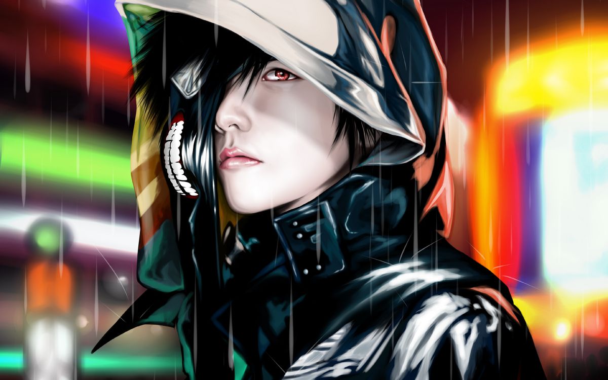 Обои Токио вурдалак, аниме, прохлада, иллюстрация, длинные волосы в разрешении 3840x2400