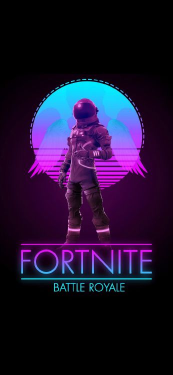 Обои fortnite, кожа, ios, пурпур, розовый в разрешении 1080x2340