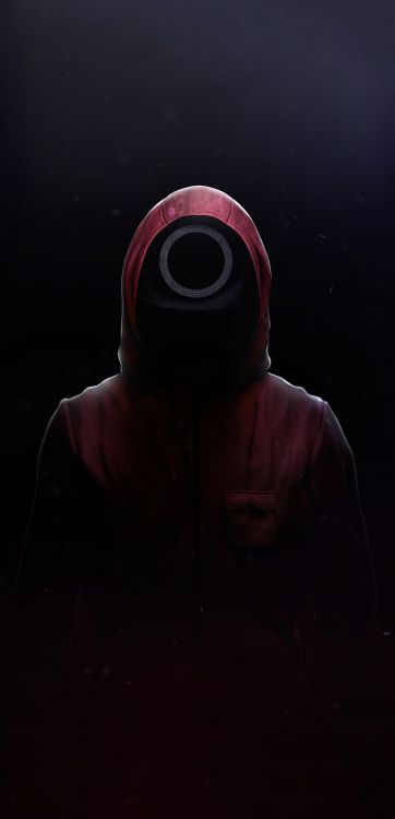 Обои игра в кальмара, нетфликс, рукав, арт, астрономический объект в разрешении 1080x2235