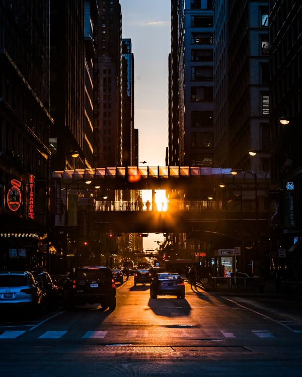 Обои городской район, метрополия, город, ночь, улица в разрешении 2606x3257