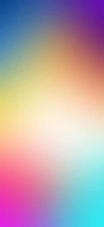 Обои красочность, лазурный, пурпур, Оранжевый цвет, розовый в разрешении 1284x2778