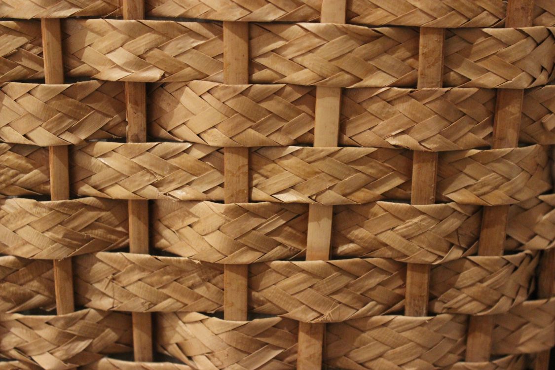 Обои плетеные, текстура, древесина, узор, солома в разрешении 5184x3456