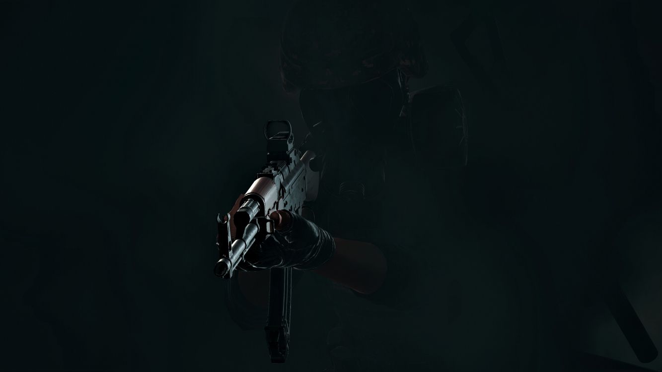 Обои темнота, космос, космический аппарат, анимация, Цифровой композитинг в разрешении 3840x2160