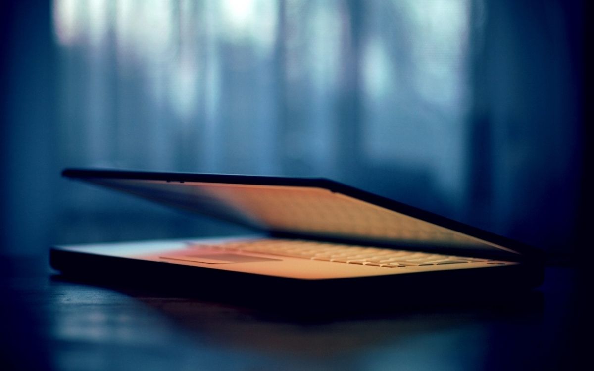 Обои синий, свет, линия, устройство отображения, клавиатура компьютера в разрешении 1920x1200