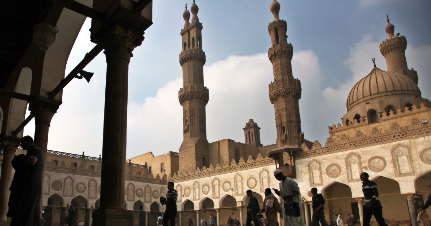 Обои Мечеть Аль-Азхар, ориентир, историческое место, мечеть, здание в разрешении 3200x1680