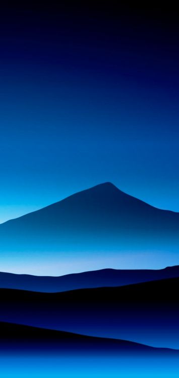 Обои пейзажи гор, атмосфера, синий, лазурный, природный ландшафт в разрешении 1420x3000