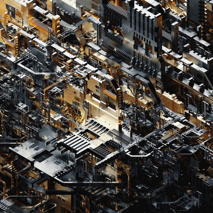 Обои дизайн, городской район, метрополия, архитектура, населенный пункт в разрешении 2160x2160