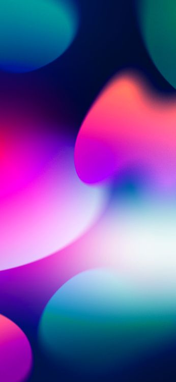 Обои свет, красочность, атмосфера, пурпур, лазурный в разрешении 1284x2778