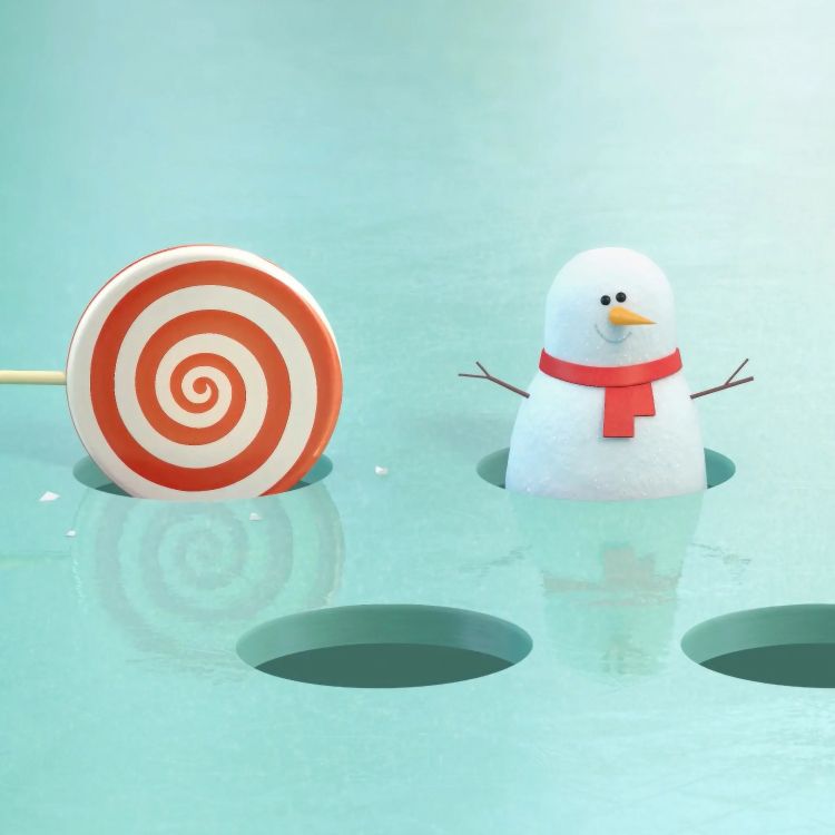 Обои Новый год, Рождество, Снеговик, вода, жидкий в разрешении 8192x8192