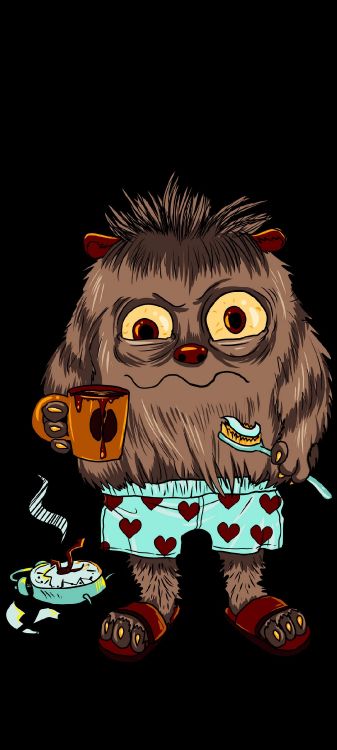 Обои мультфильм, борода, волосы на лице, арт, усы в разрешении 1080x2400