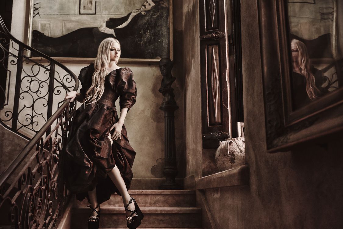 Обои музыка, монохромный, иллюстрация, певица, арт в разрешении 4800x3200