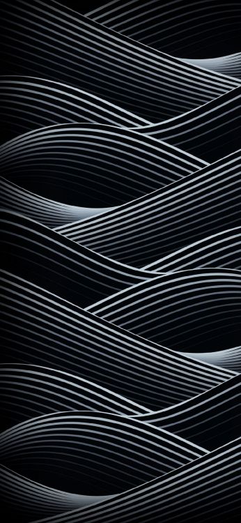 Обои черный и белый, серый цвет, материальное свойство, параллель, симметрия в разрешении 1080x2340