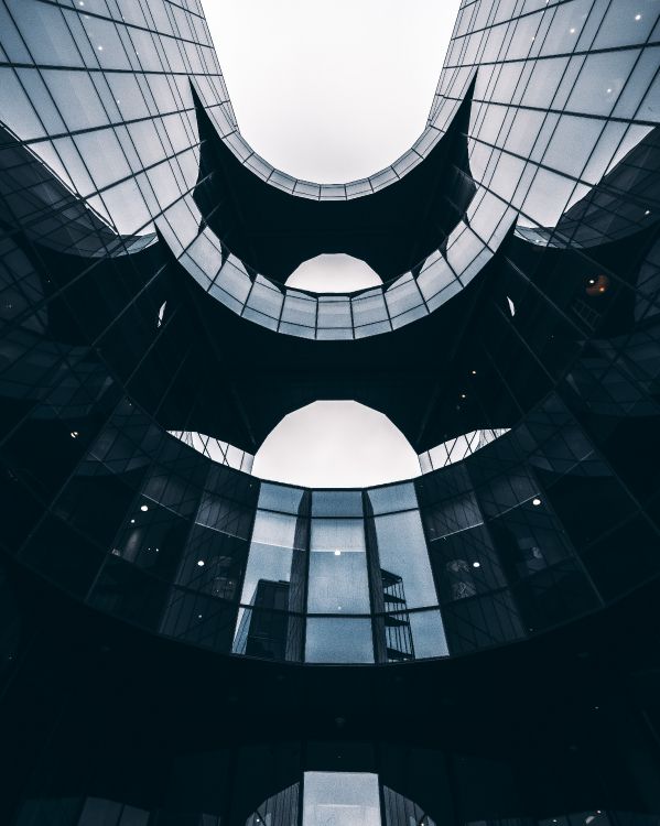 Обои архитектура, дизайн, здание, белые, черный в разрешении 4535x5669