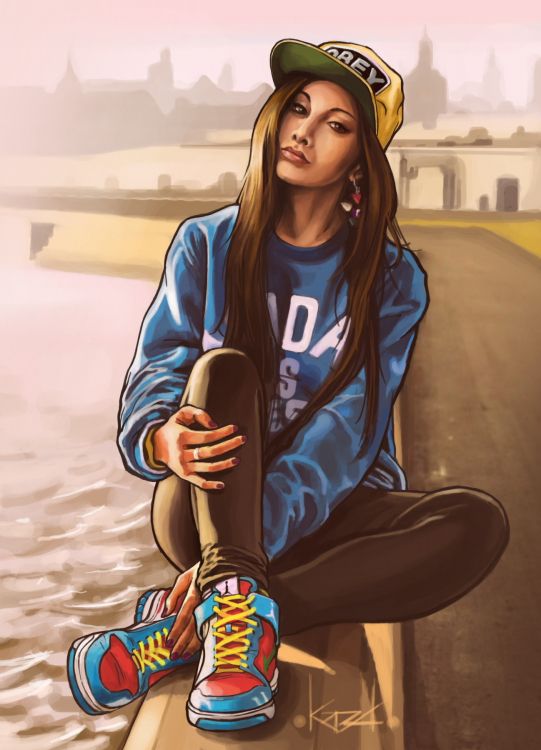 Обои головной убор, рисование, прохлада, скейтборд, Скейтбординг Оборудование в разрешении 1300x1800