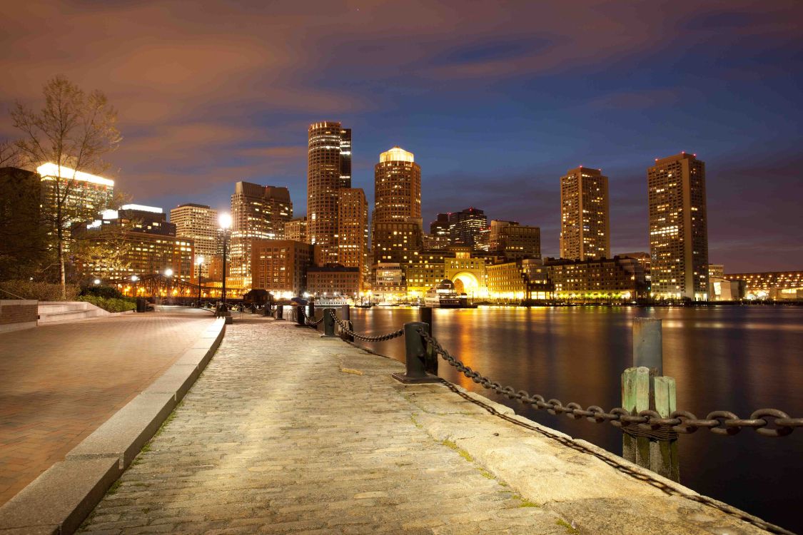 Обои Бостон, город, городской пейзаж, линия горизонта, городской район в разрешении 5616x3744