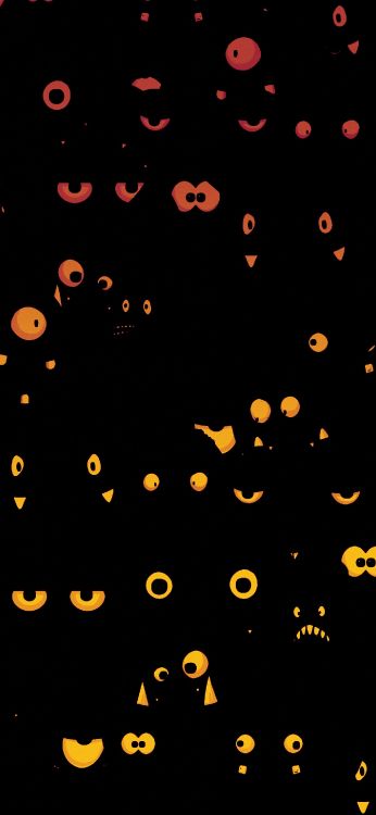 Обои узор, ночь, математика, арт, круг в разрешении 1407x3045