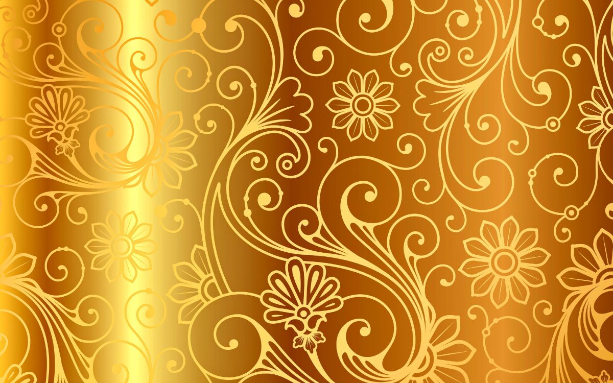 Обои золото, узор, желтый, Апельсин, дизайн в разрешении 4450x2780