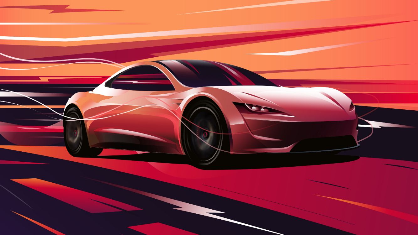 Обои Tesla Roadster, Tesla, легковые автомобили, спорткар, Tesla Model S в разрешении 5120x2880