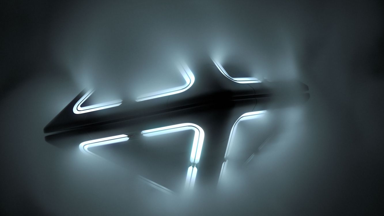 Обои свет, темнота, неон, графика, черный и белый в разрешении 3840x2160