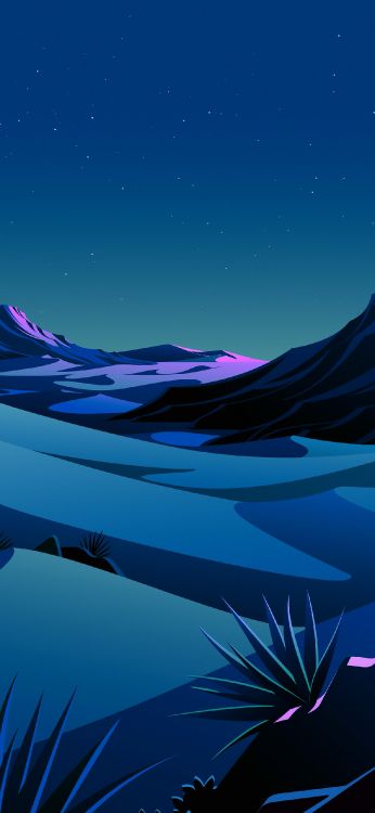 Обои Эпл, iOS 16, природа, природный ландшафт, склон в разрешении 1242x2688