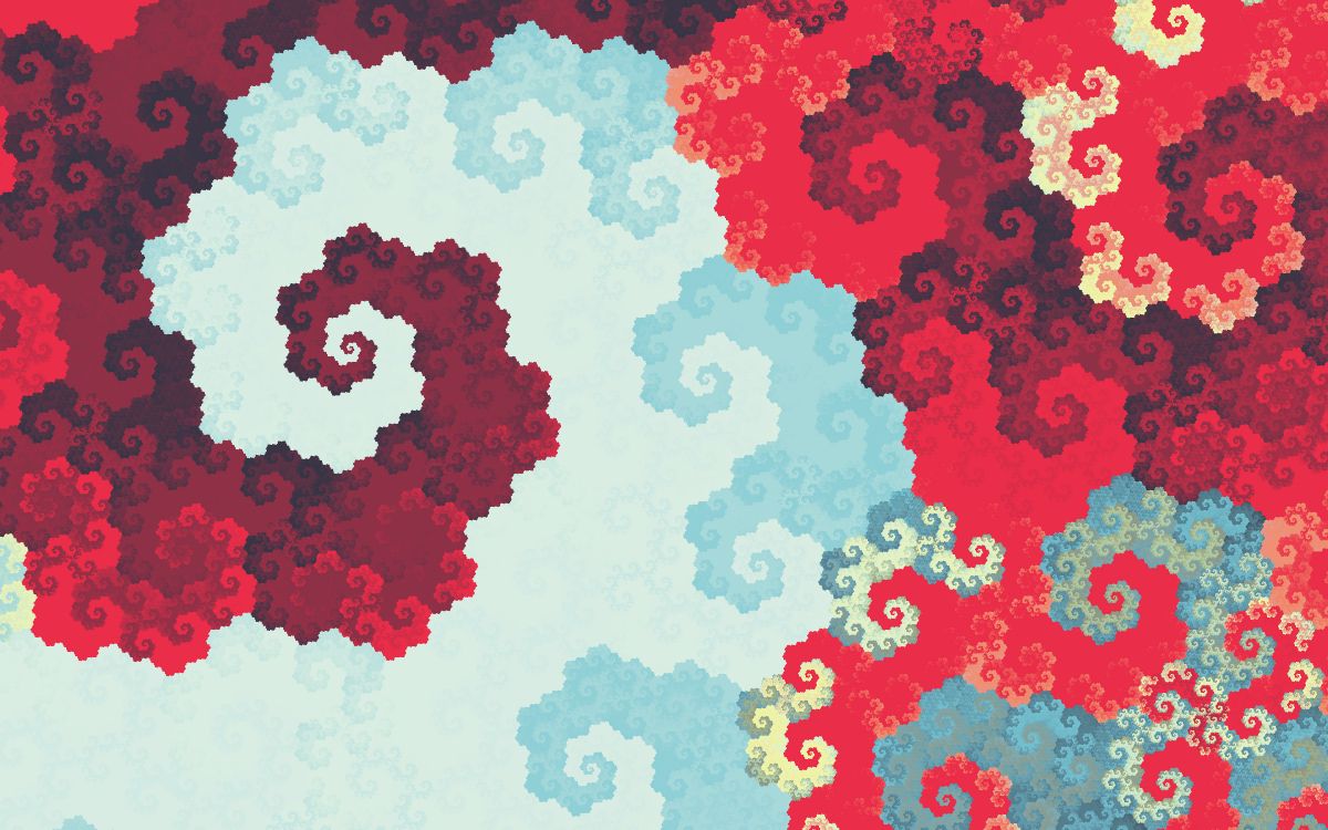 Обои цифровое искусство, абстрактное искусство, красный цвет, узор, иллюстрация в разрешении 3840x2400