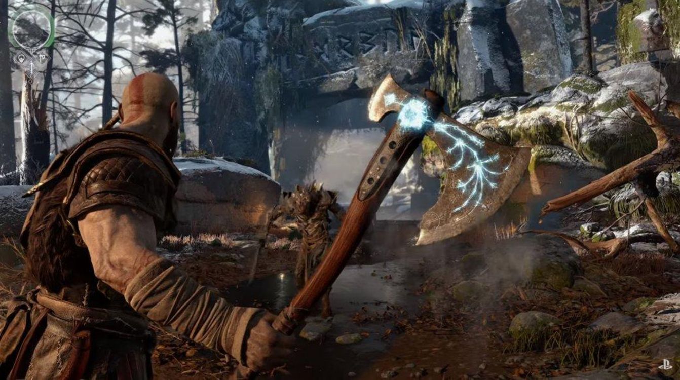 Обои god of war, god of war 3, кратос, playstation 4, компьютерная игра в разрешении 2608x1457