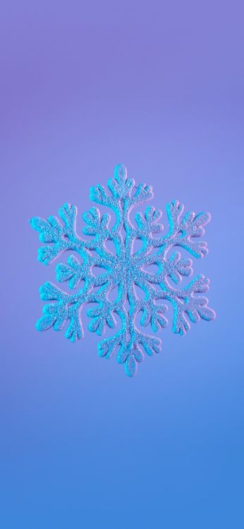 Обои Снежинка, арт, симметрия, электрик, узор в разрешении 1300x2814