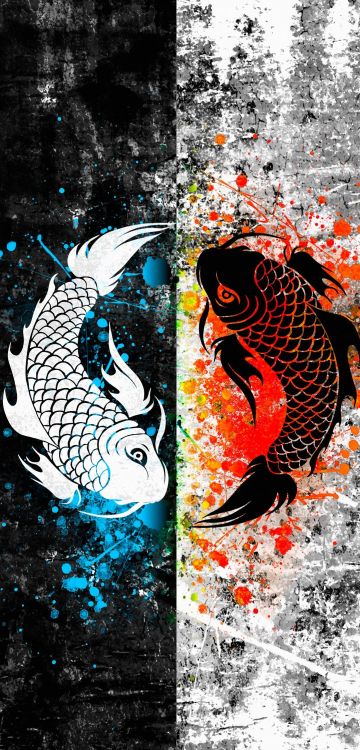 Обои графический дизайн, дизайн, арт, рисование, японское искусство в разрешении 1080x2248