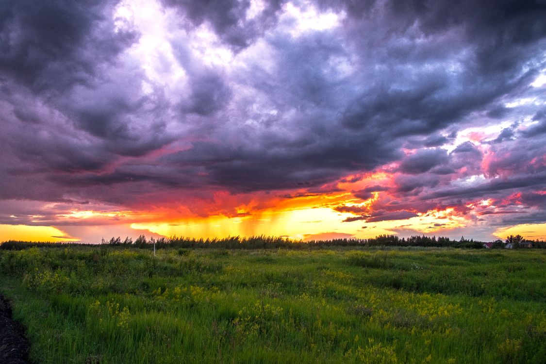 Обои Россия, закат, природа, облако, горизонт в разрешении 4851x3234