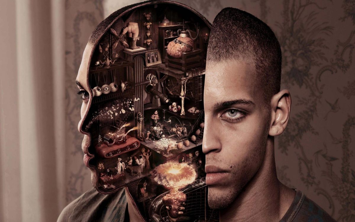 Обои киборг, робот, механизм, голова в разрешении 2560x1600