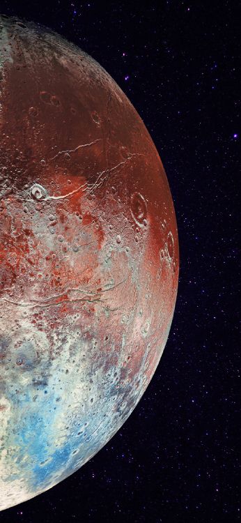 Обои атмосфера, мир, астрономический объект, луна, наука в разрешении 1205x2609