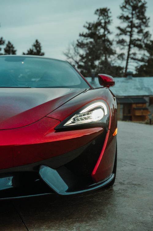 Обои фара суперкара, mclaren automotive, легковые автомобили, суперкар, спорткар в разрешении 4640x6960