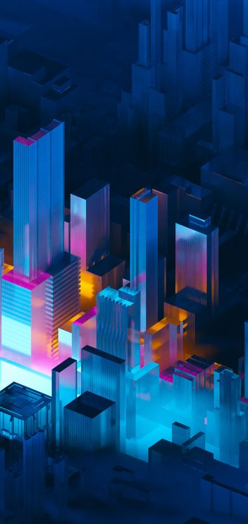 Обои метрополия, иллюстрация, арт, цифровое искусство, На Behance в разрешении 758x1600