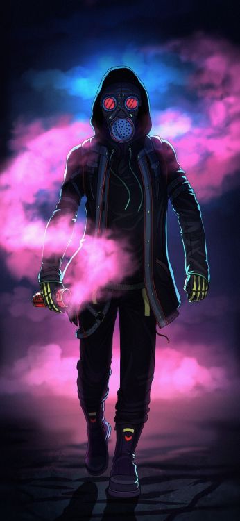 Обои верхняя одежда, пурпур, свет, освещение, розовый в разрешении 1080x2340