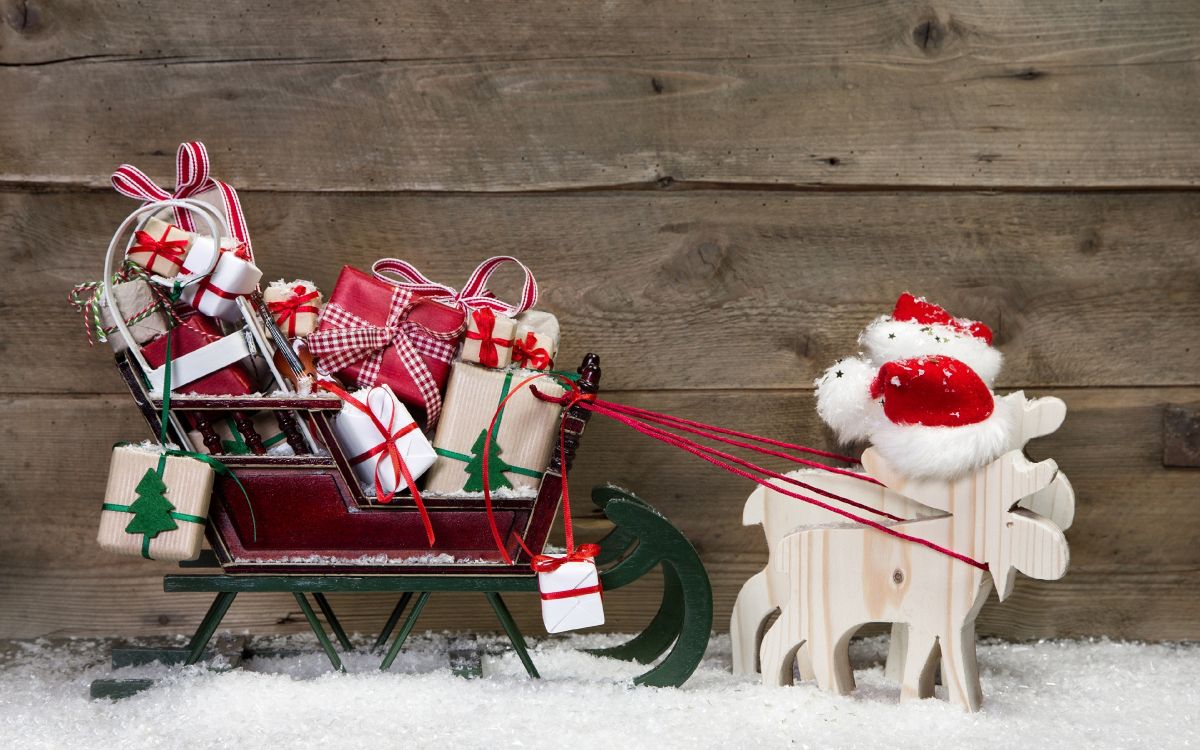 Обои Санта-Клаус, Рождество, Рождественские украшения, Дед Мороз, праздник в разрешении 3840x2400