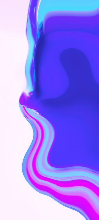 Обои синий кобальт, дизайн, синий, красочность, электрик в разрешении 1080x2400