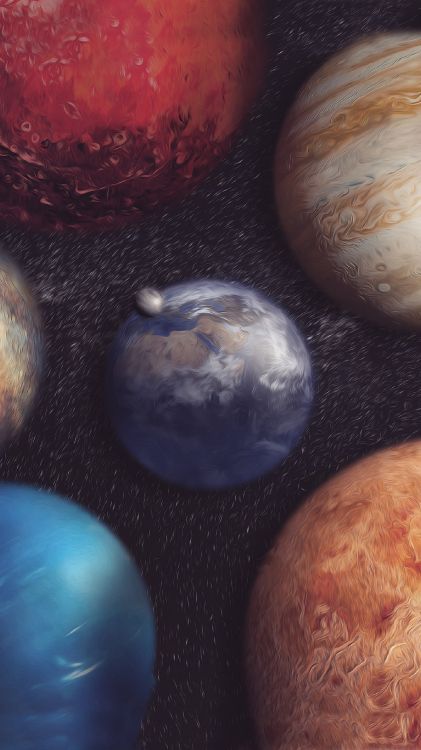 Обои атмосфера, висгун - социальная сеть, мир, астрономический объект, арт в разрешении 1440x2560