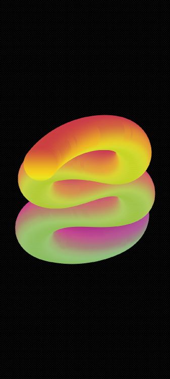 Обои арт, красочность, газ, круг, полутона и оттенки в разрешении 1080x2400