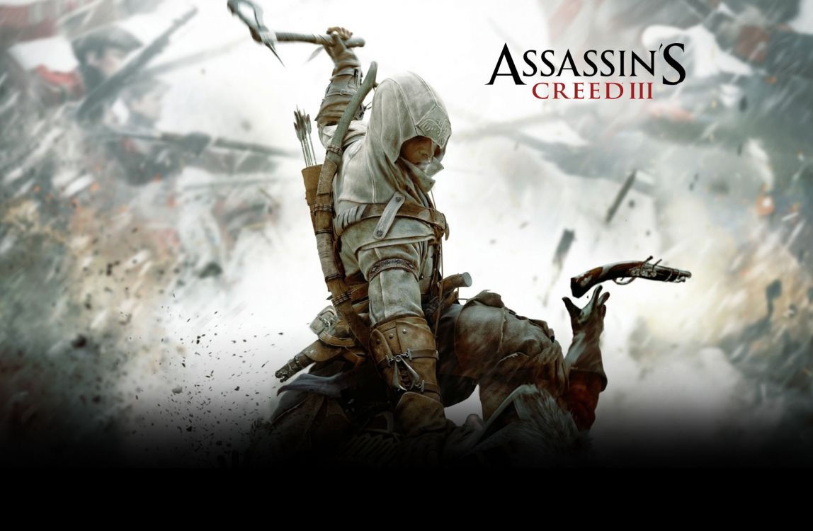 Обои Assassins Creed III, компьютерная игра, солдат, assassins creed origins, война в разрешении 1920x1254