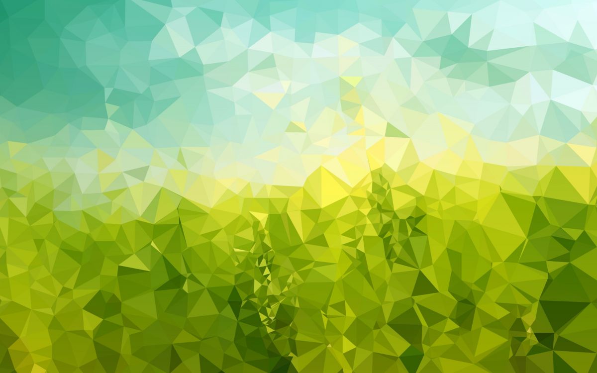 Обои зеленый, постер, желтый, лист, узор в разрешении 2880x1800