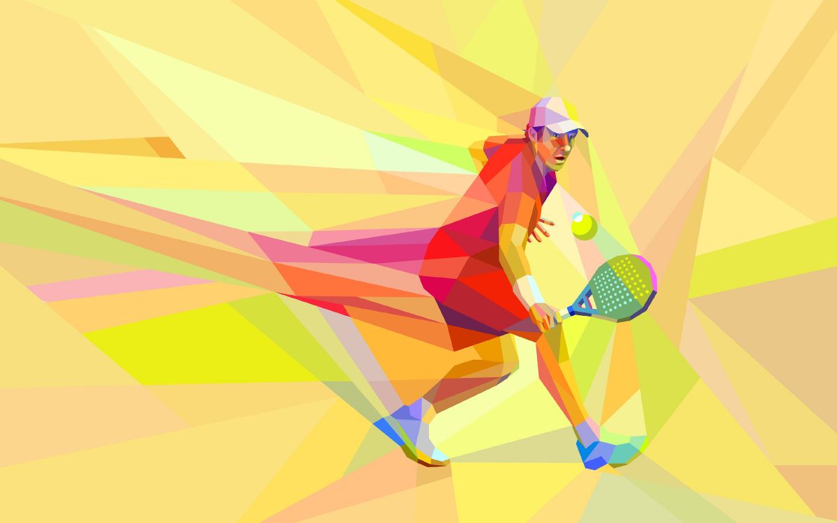 Обои теннис, желтый, иллюстрация, арт, графический дизайн в разрешении 3840x2400