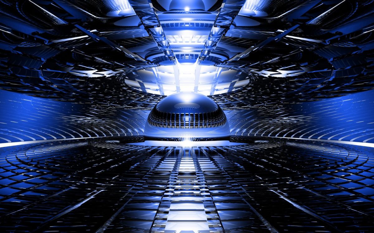 Обои свет, архитектура, симметрия, космос, пространство в разрешении 2880x1800