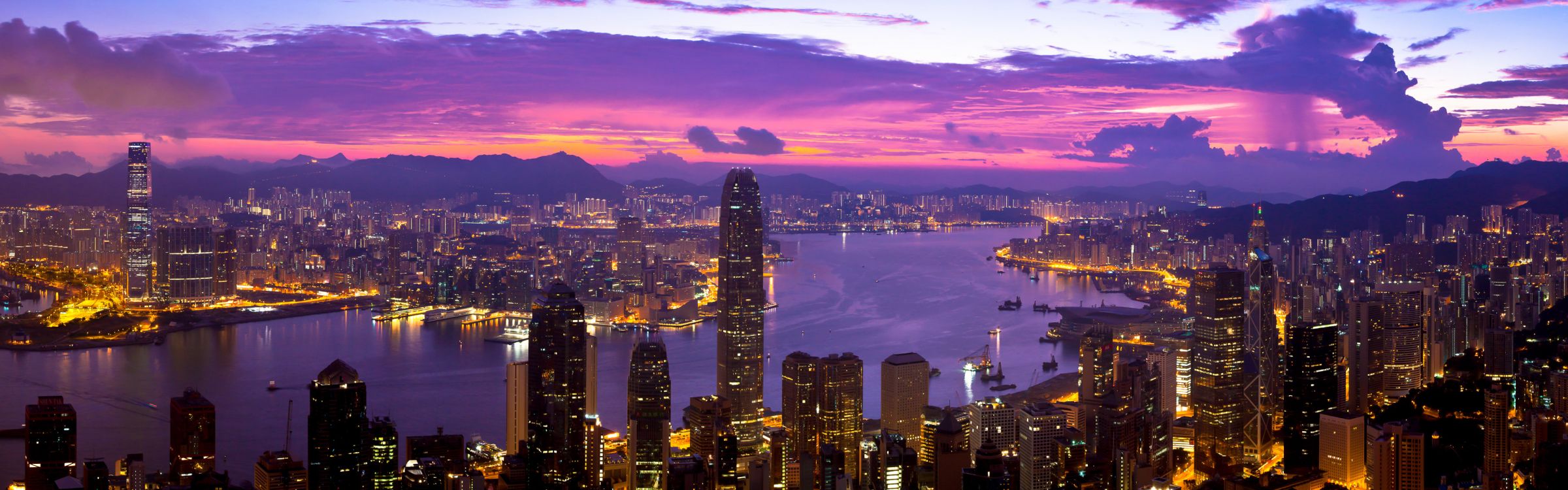 Обои городской пейзаж, город, метрополия, городской район, линия горизонта в разрешении 3840x1200